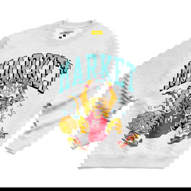 Суитчър MARKET Dunking Cat Crewneck Sweatshirt Сиво | 396000076/0016, 0