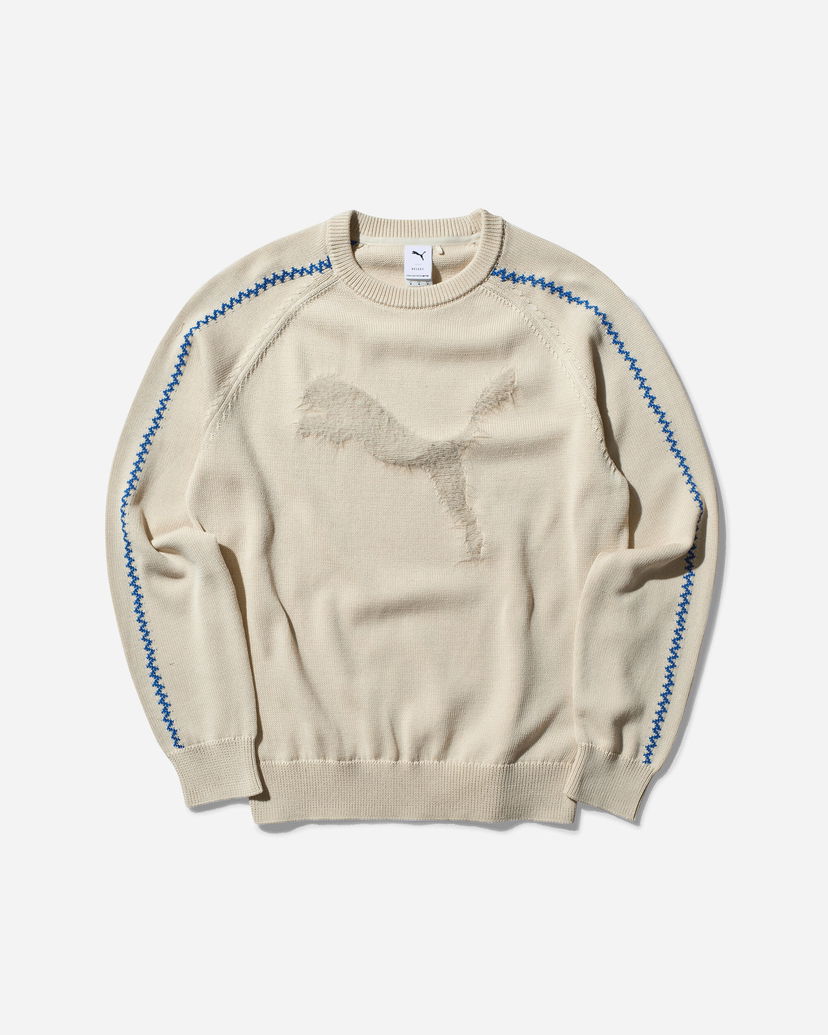 Суитчър Puma T7 Crewneck Sweatshirt Бежово | 628463-87