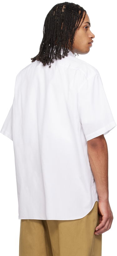 Риза Comme des Garçons CDG Homme Broad Short Sleeve Cotton Shirt Бяло | HO-B103-051, 2