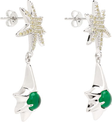 Обеци Collina Strada Collina Strada Star Drop Chrysoprase Earrings Зелено | XX1095, 1