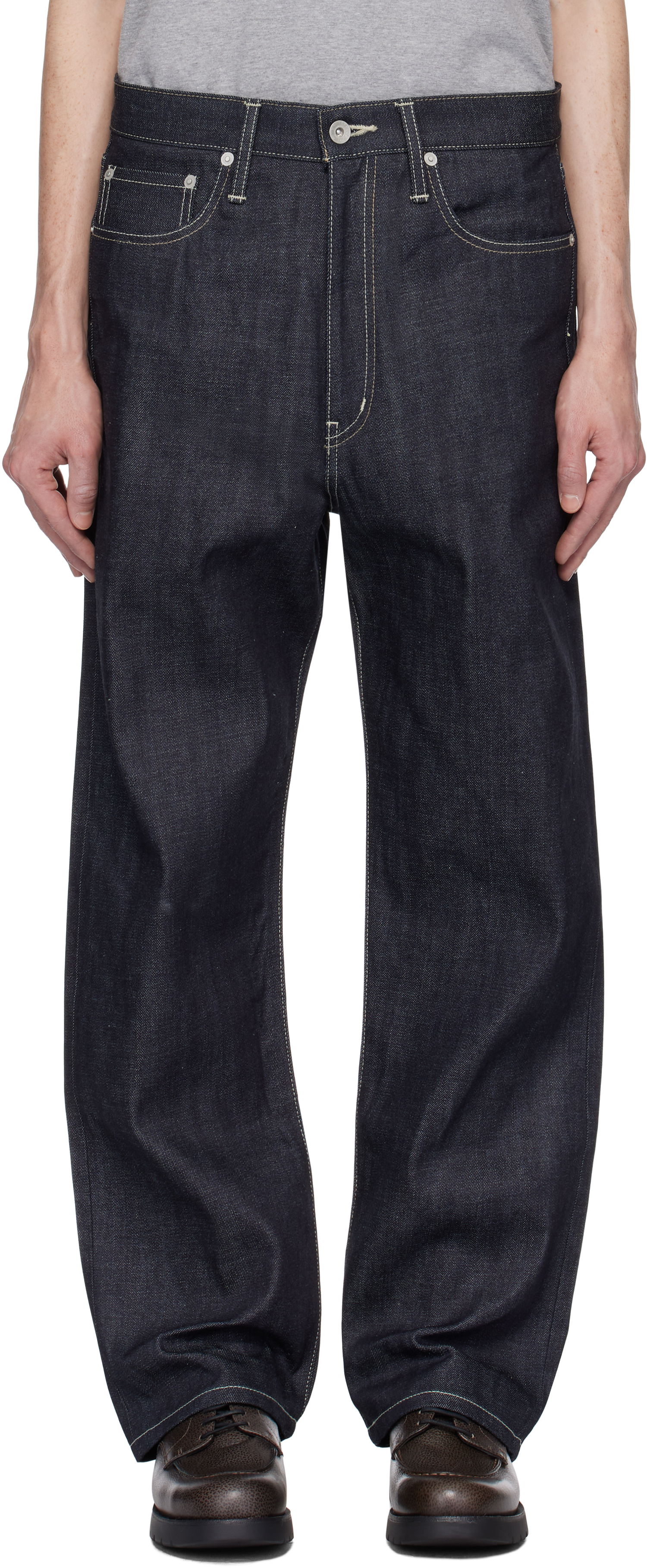Дънки Neighborhood Neighborhood DP Basic Jeans Синьо | 242XBNH-PTM02, 0