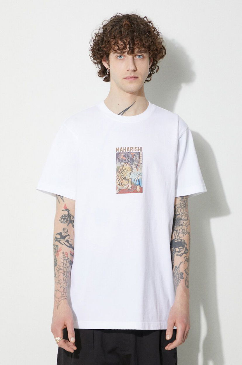 Тениска Maharishi Tiger Vs. Dragon T-Shirt With Print Бяло | 1078.WHITE