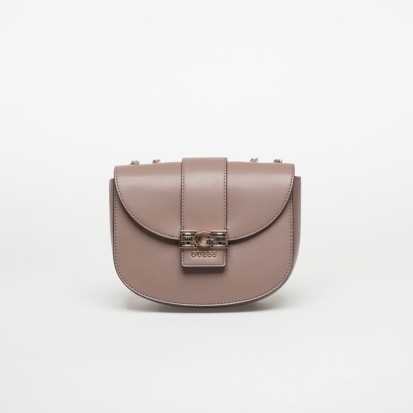 Чанта през рамо GUESS Jane Convertible Xbody Flap Бежово | HWVG9891210-DRT