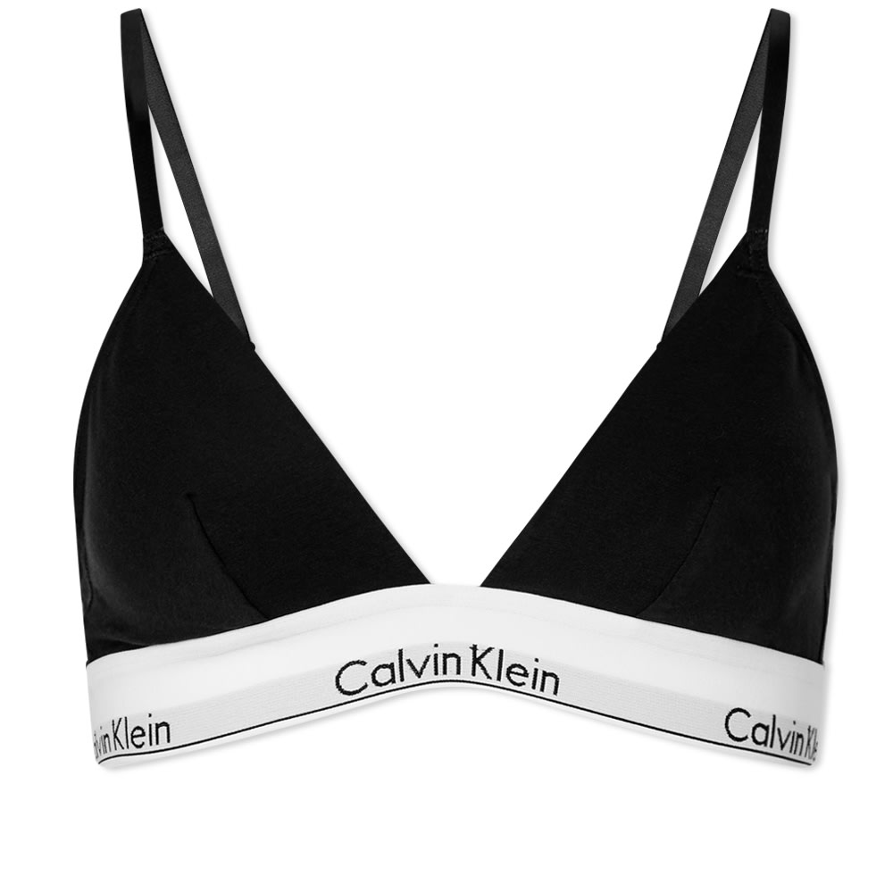 Сутиен CALVIN KLEIN Unlined Triangle Bra Черно | 000QF1061E001, 0