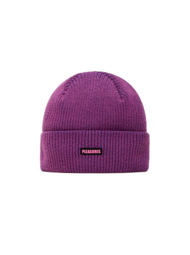 Шапка Pleasures Impact Logo Beanie Лилаво | P22F063 PURPLE