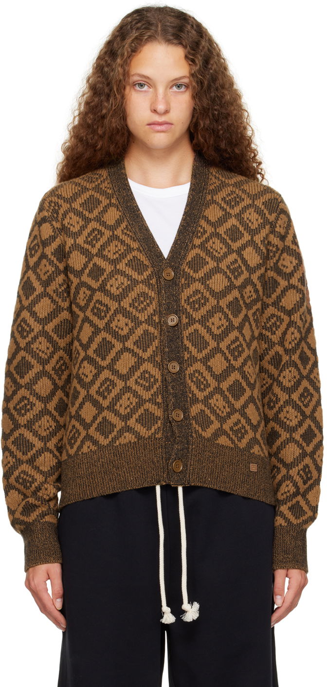 Пуловер Acne Studios Graphic Cardigan Кафяво | C60070-, 0