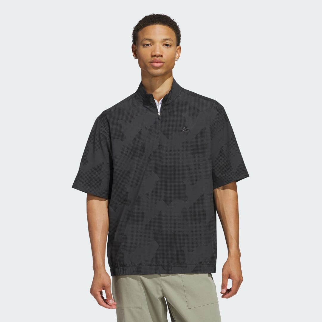 Риза adidas Performance Go-To DWR Short Sleeve Half-Zip Top Черно | JN9095, 0