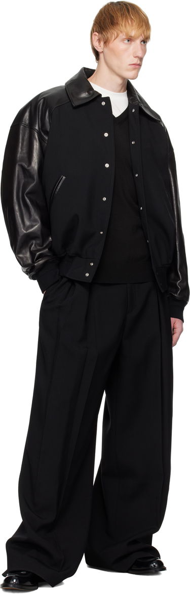 Панталони Jil Sander Jil Sander Wool Pleated Trousers Черно | J21KA0265_J40160, 3