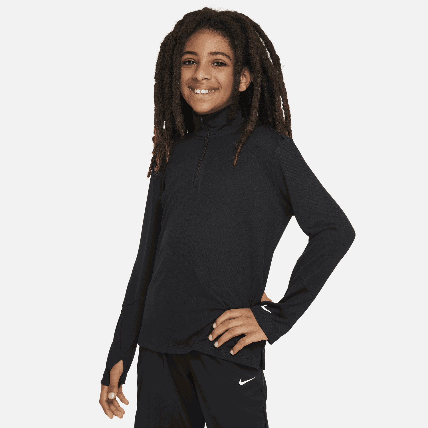 Суитчър Nike Dri-FIT UV Multi Long Sleeve Half-Zip Top Черно | FN8375-010, 0