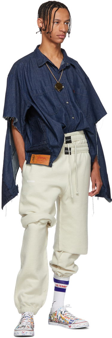 Риза VETEMENTS Levi's Edition Oversized Denim Shirt Тъмно синьо | WAH19SH101, 4