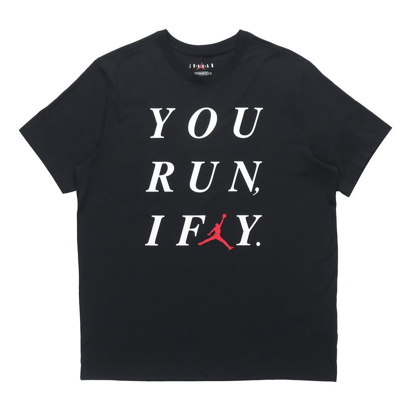 Тениска Jordan Jordan "I Fly" T-Shirt Черно | CZ2956-010