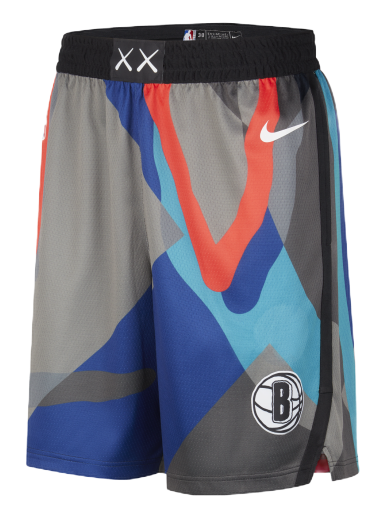 Къси панталони Nike Dri-FIT NBA Swingman Brooklyn Nets City 2023/24 Edition - Černá Многоцветен | DX8694-010