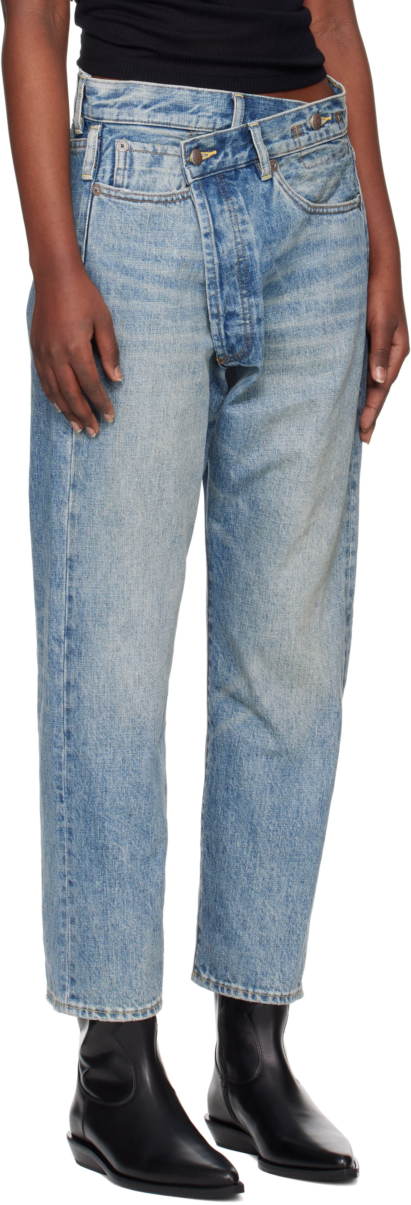 Дънки R13 R13 Crossover Jeans Синьо | R13W2048-D149B, 1