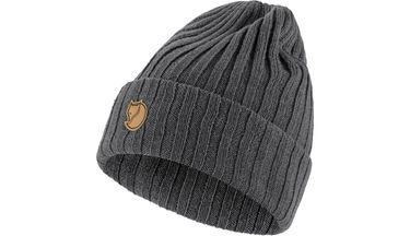 Шапка FJÄLLRÄVEN Byron Ribbed Knit Beanie - One size Сиво | F77388-031, 1