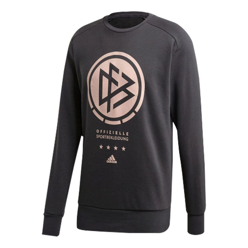 Суитчър adidas Originals Germany National Team Large Logo Round Neck Sweatshirt Черно | FI1470