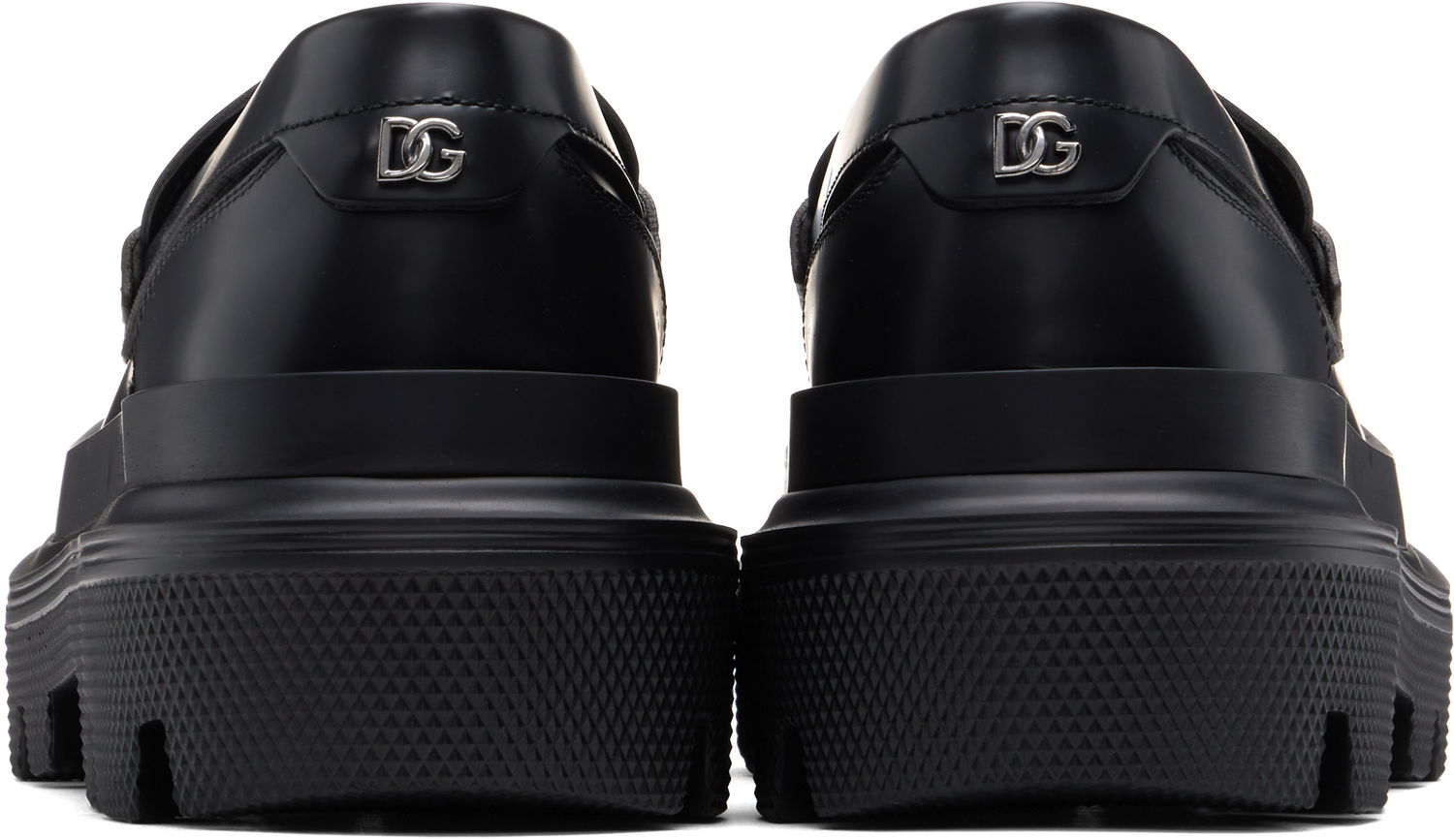 Кецове и обувки Dolce & Gabbana Brushed Calfskin Loafers Черно | A30262AB640, 1
