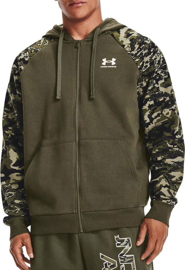 RIVAL FLC CAMO SCRIPT Full-Zip Hooded Sweatshirt