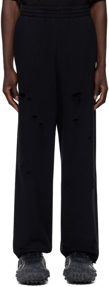 Спортни панталони We11done We11done Distressed Sweatpants Черно | WD-TA1-24-812-U-BK, 0
