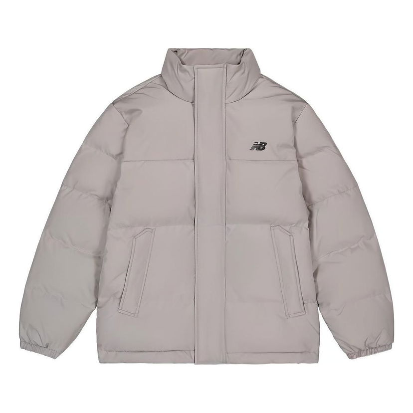 Пухо яке New Balance Lifestyle Warm Down Jacket Сиво | AMJ33340-TAG