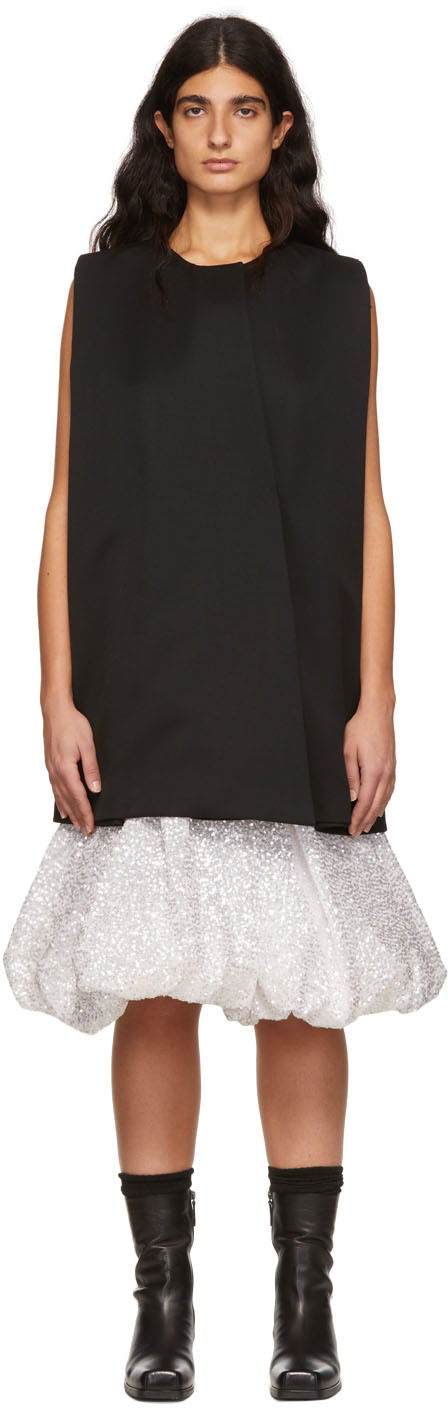 Pокля We11done Wool Sleeveless Mini Dress Черно | WD-OP1-22-102-W-BK, 0