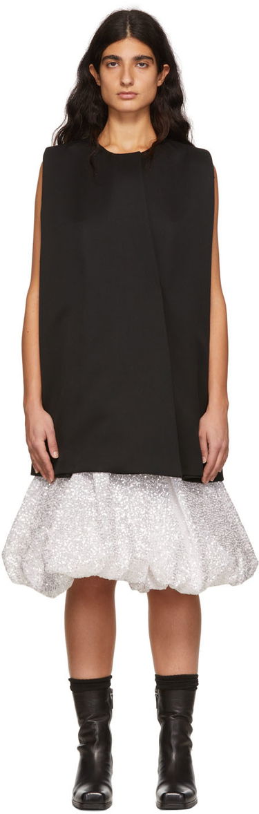 Pокля We11done Wool Sleeveless Mini Dress Черно | WD-OP1-22-102-W-BK, 0
