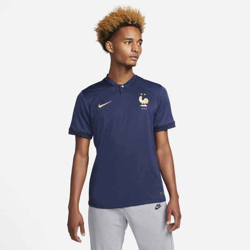 Фланелка Nike FFF 2022/23 Stadium Home Dri-FIT Football Shirt Тъмно синьо | DN0690-410, 0