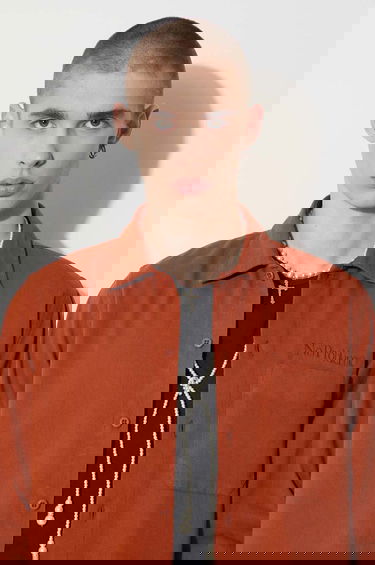 Риза Aries Aries Regular Fit Classic Collar Shirt Кафяво | FUAR40115, 4