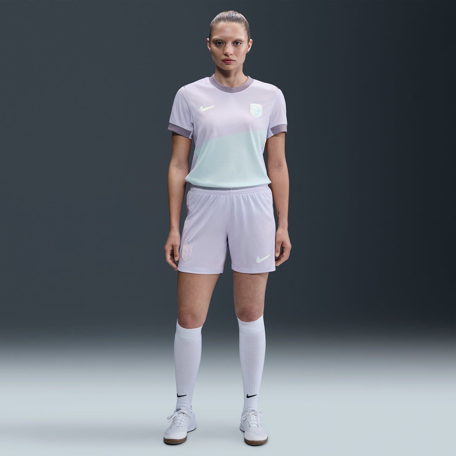 Къси панталони Nike Dri-FIT Norway 2025/26 Stadium Replica Women's Soccer Shorts Лилаво | FZ9186-538, 0
