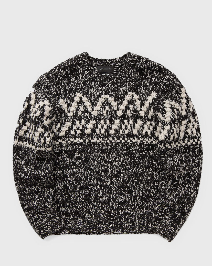 Пуловер WOOLRICH Hand Knit Crewneck Sweater Черно | CMWOKNT302MRTD0015