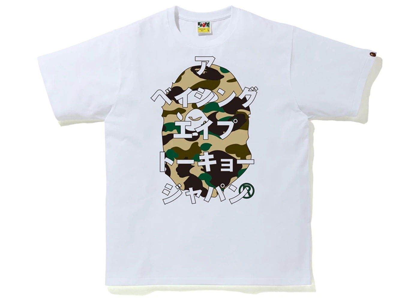 Тениска BAPE 1st Camo Katakana Tee Бяло | 001TEG301020X-WHT, 0
