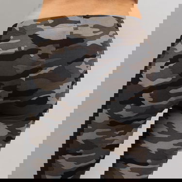 Панталони и дънки Urban Classics Ladies Camo Stripe Leggings Сиво | TB1530 Grey, 4