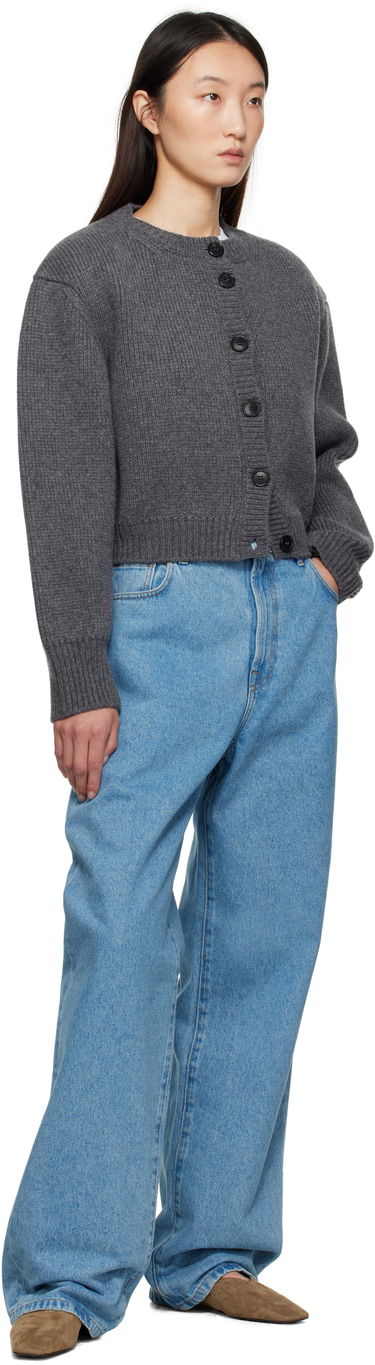 Пуловер Róhe Róhe Statement Shoulder Cardigan Сиво | 416-23-312, 3