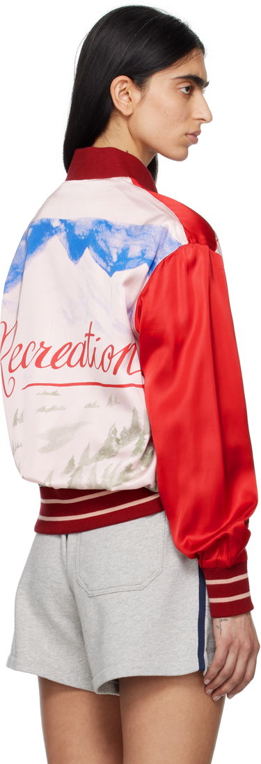 Яке бомбър Bode Bode Postcard Rally Jacket Червено | MRS25JA021, 2