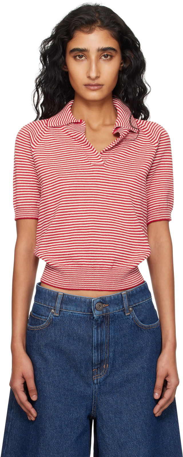 Weekend Max Mara Striped Knit Polo