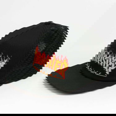 Шапка с козирка Thrasher Thrasher Flame Logo Mesh Cap Черно | 074650, 0