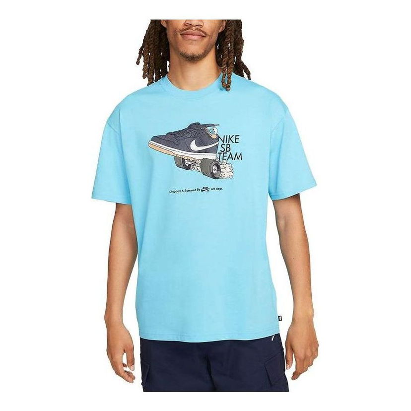 Тениска Nike SB Skateboarding Team Graphic T-Shirt Синьо | FJ1138-416