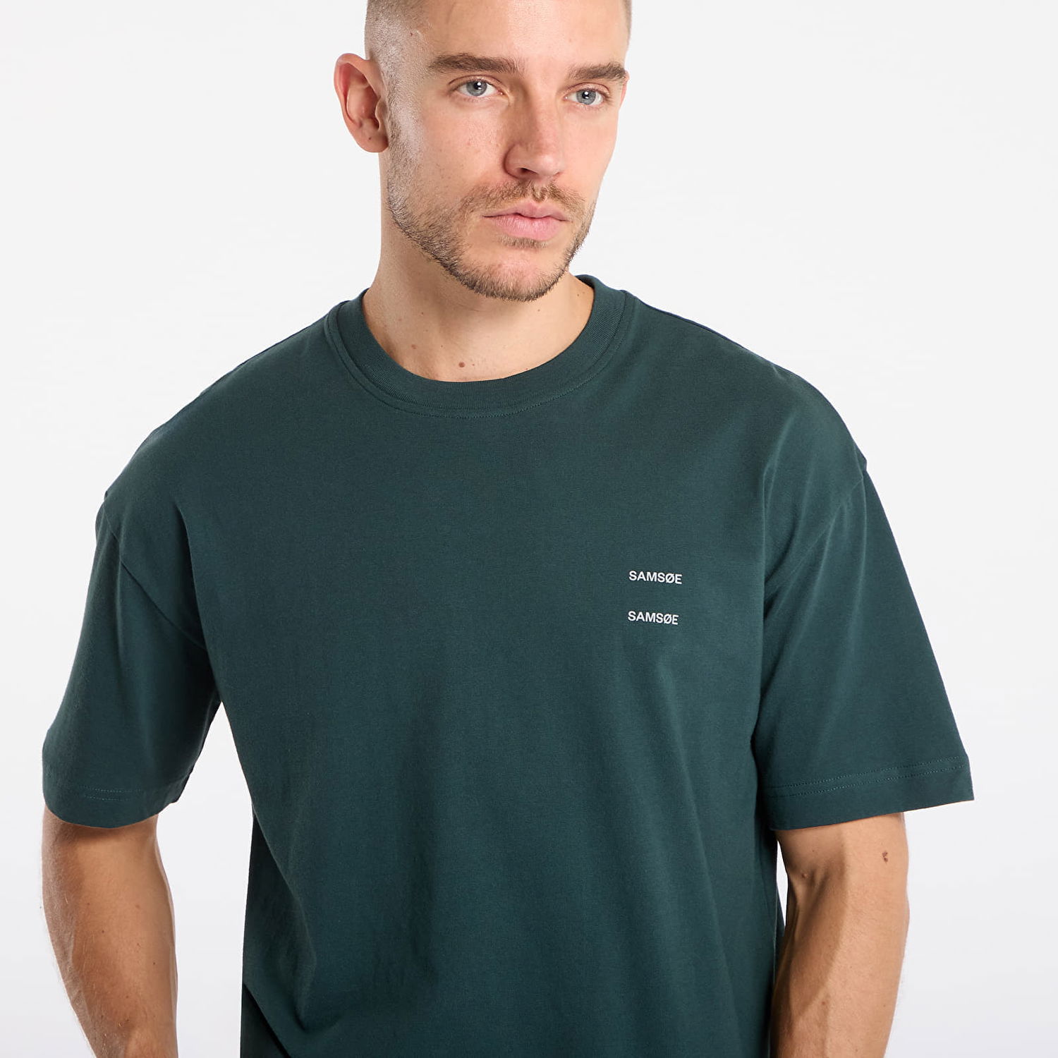 Тениска Samsoe Samsoe Relaxed Fit Joel T-Shirt Зелено | M22300126_194906TCX, 1