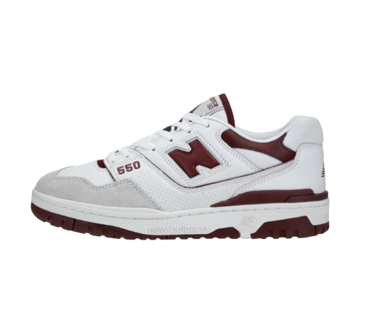 Кецове и обувки New Balance 550 "Sea Salt Burgundy" Бяло | BB550LI1, 0