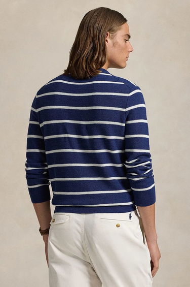Пуловер Polo by Ralph Lauren Striped Cotton Blend Sweater Синьо | 710955764, 1
