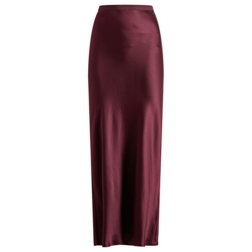 Пола Anine Bing Silk Skirt Large Лилаво | A-04-4001-RED15