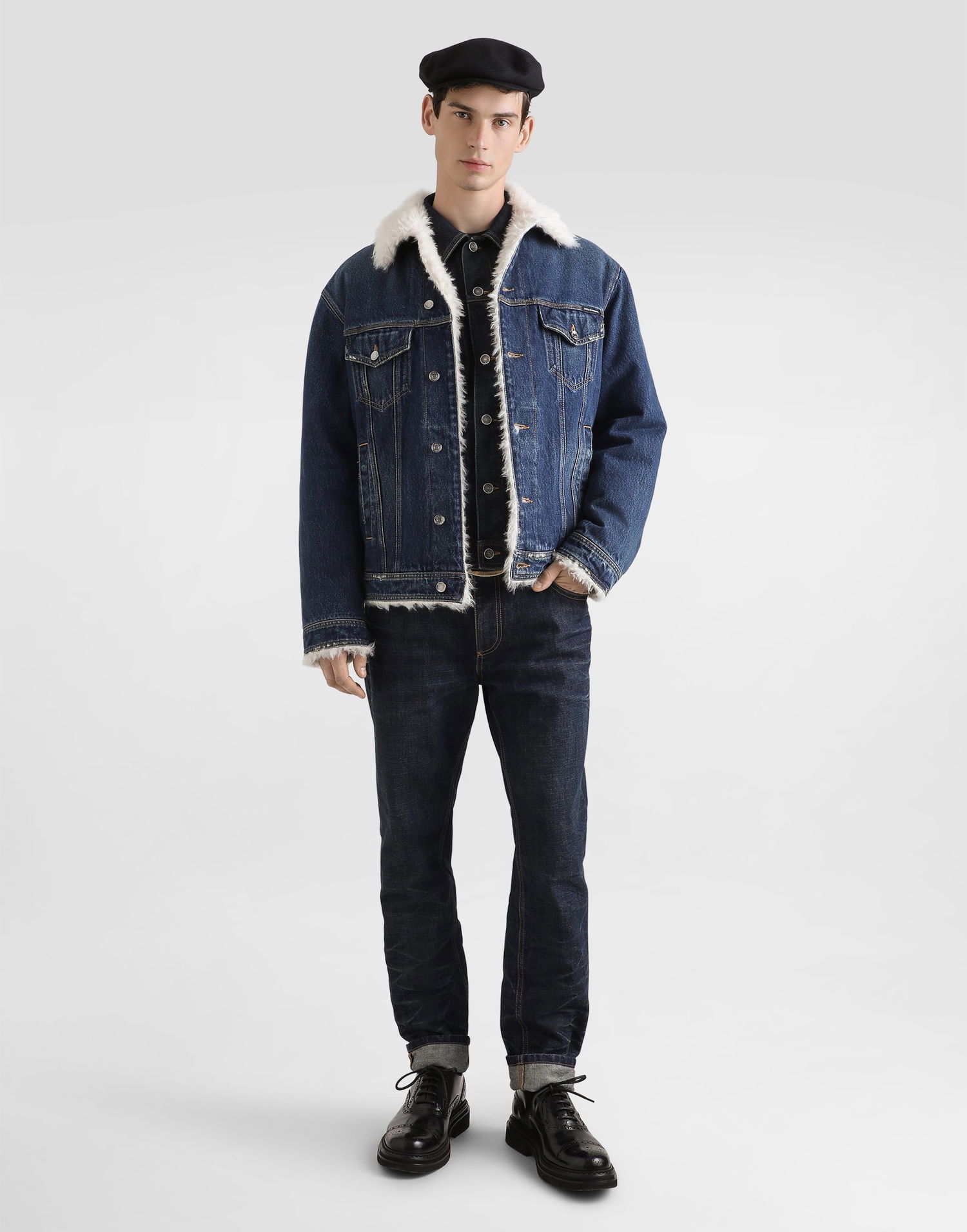 Яке Dolce & Gabbana Dolce & Gabbana Cotton Denim Jacket Синьо | G9BKPDG8NJ2S9001, 1