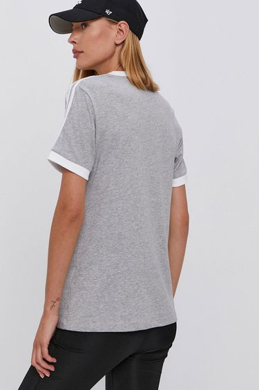Тениска adidas Originals T-shirt Adicolor Classics 3-Stripes Сиво | h33576, 3