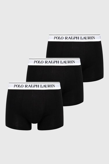 Боксерки Polo by Ralph Lauren 3Pack Classic Trunk Черно | 714830299008, 2