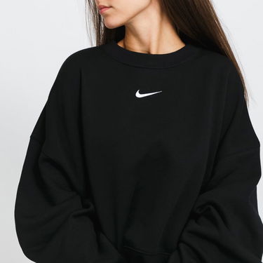 Суитчър Nike Oversized Fleece Crew Черно | DJ7665-010, 2