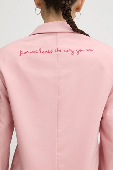 Яке Fiorucci Fiorucci Double-Breasted Blazer Розово | W01FMBDO059WO01PN02, 4