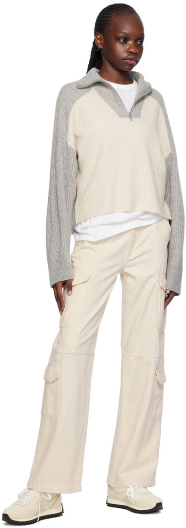 Карго панталони rag & bone Cailyn Denim Cargo Pants Бежово | WDD23H2960FCEC, 3