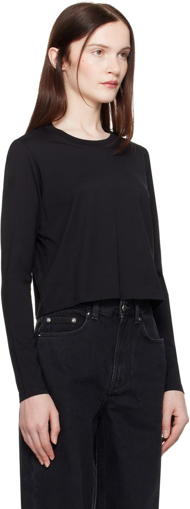 Съкратен топ Loulou de Saison Loulou de Saison Masal Cropped Long Sleeve T-Shirt Сиво | MASAL, 4