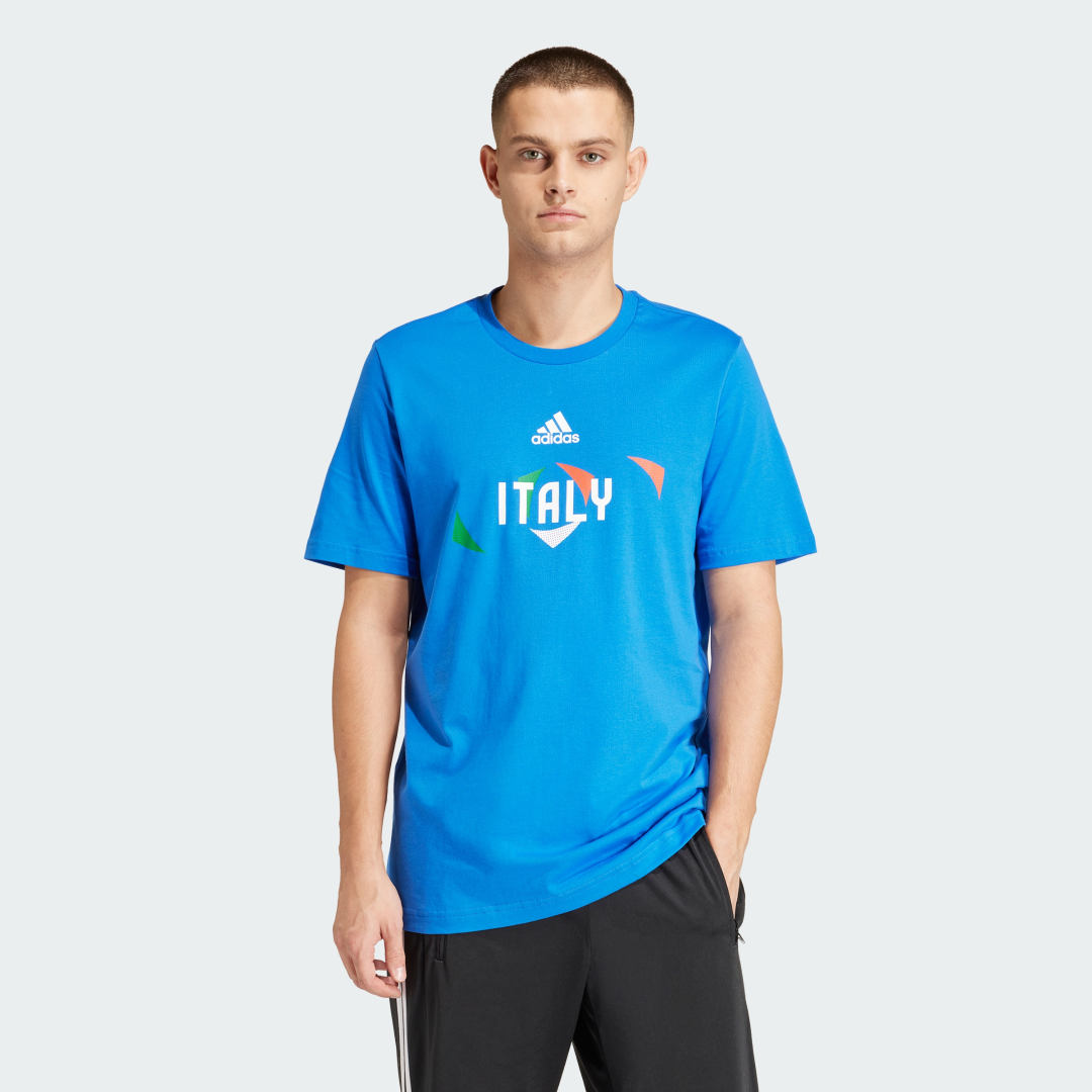 Тениска adidas Performance UEFA EURO24™ Italy Синьо | IT9318, 0