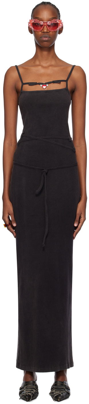 Pокля Ottolinger Ottolinger Cutout Maxi Dress Черно | 407901, 0