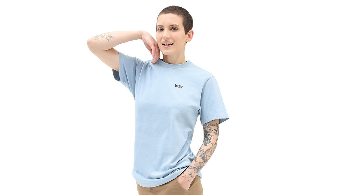 Тениска Vans Left Chest Logo Tee Синьо | VN0A7RSRBD2, 0